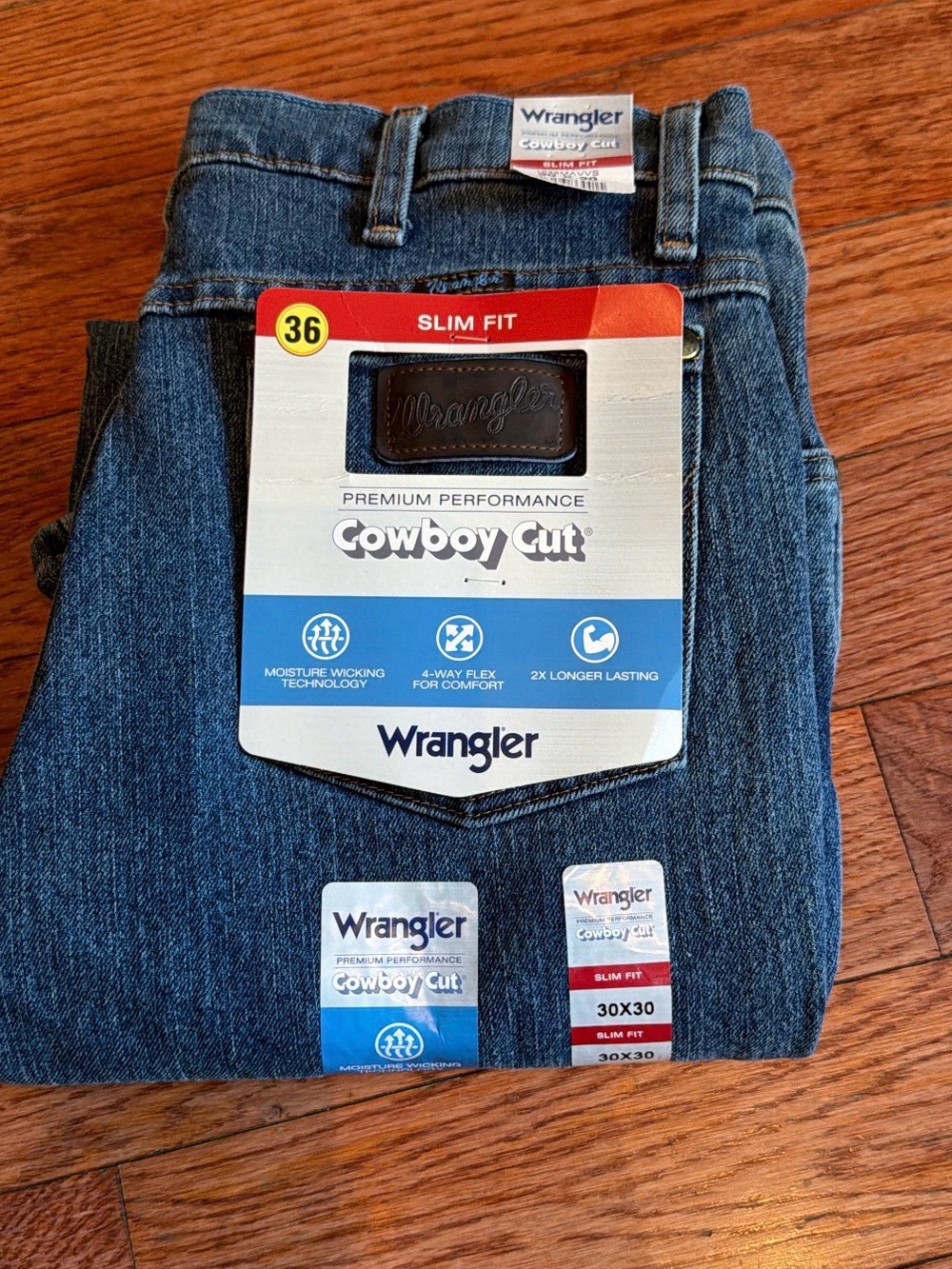 Wrangler Slim Fit Jeans - Blue Denim